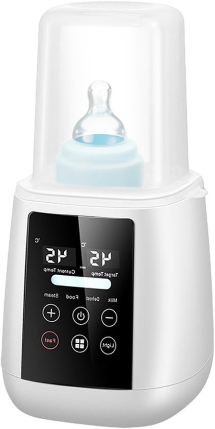 6-in-1 Flesverwarmer voor Baby’s, Snelle Melkverwarmer voor Borstvoeding, Automatische Uitschakeling, Ideaal voor Thuisgebruik en Reizen