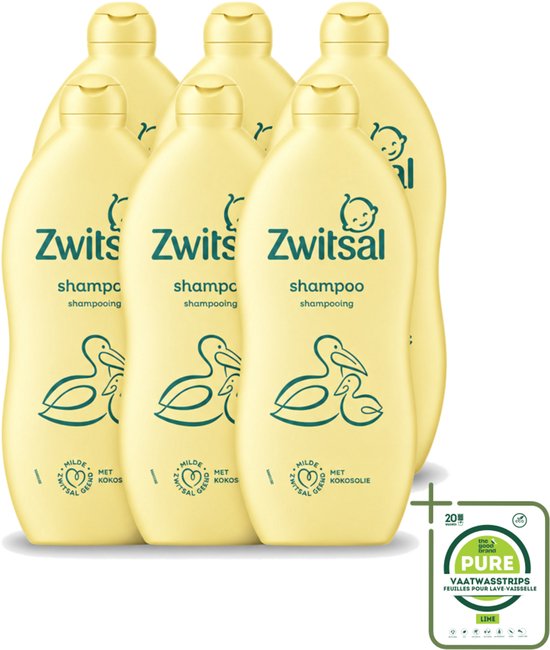 6 x Zwitsal – Babyshampoo – Prikt Niet – 700 ml - Grootverpakking - Baby Shampoo - Kokosolie Shampoo - Zwitsal Baby Shampoo - Baby Haar Verzorging - Babyhuid Verzorging
