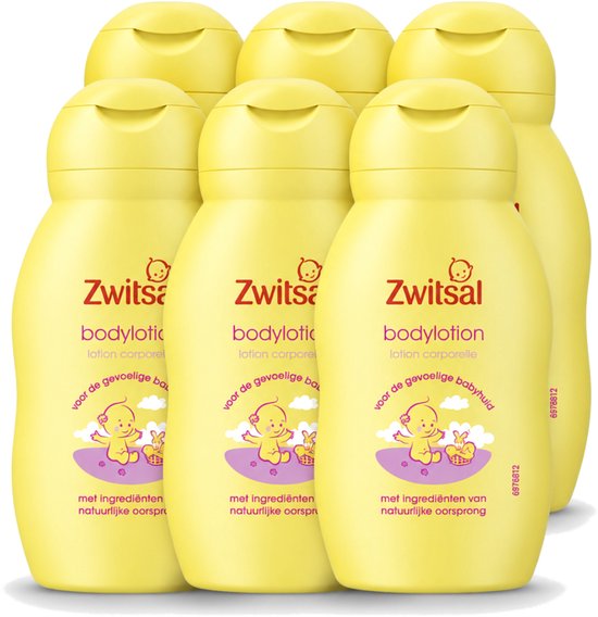 6 x Zwitsal - Verzorgende Bodylotion - Gevoelige Babyhuid - 75 ml - Voordeelverpakking - 6 stuks