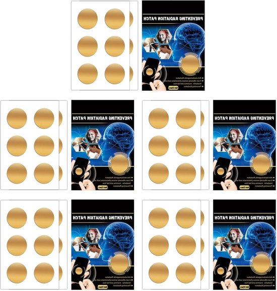 60 Stuks Stralingsbeschermingspatch - Bescherming tegen Straling voor Telefoon Tablet Laptop van Lambado