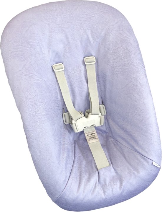 #65 newborn hoes, Lavendel suède look, Stokke Tripp Trapp. Ook geschikt voor Kidsmill Up. van Ukje