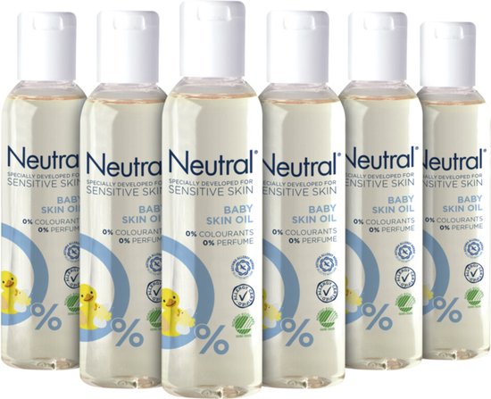6x Neutral Baby Huidolie 150 ml van Neutral