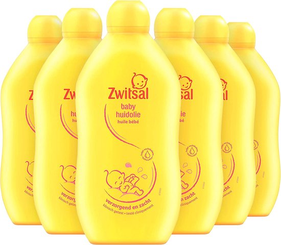 6x Zwitsal Baby Huidolie 400 ml van Zwitsal