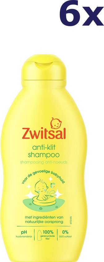 6x Zwitsal Shampoo Anti-Klit 200 ml van Zwitsal