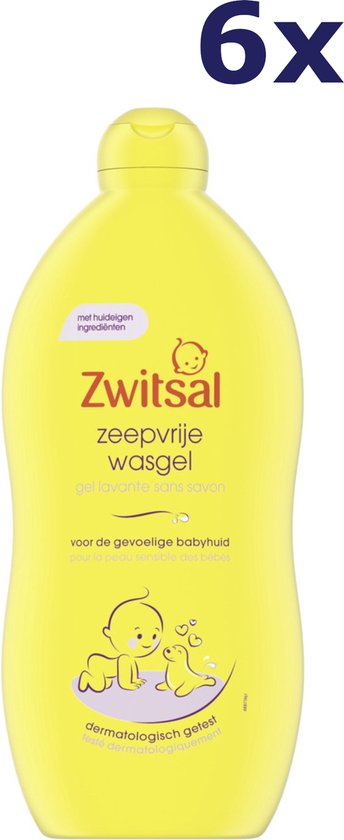 6x Zwitsal Wasgel - Zeepvrij 700 ml van Zwitsal