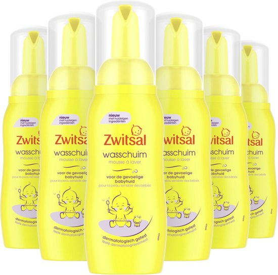 6x Zwitsal Wasschuim 200 ml van Zwitsal