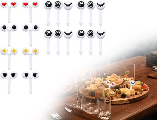 70 Stuks Voedselprikkers, Schattige Fruitvorken voor Kinderen, Mini Vorkjes voor Fingerfood en Snacks
