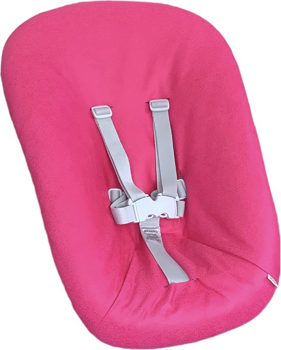 #77 newborn hoes, Fuchsia roze suede look, Stokke Tripp Trapp. Ook geschikt voor Kidsmill Up. van Ukje