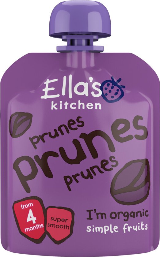 7x Ella's Kitchen Knijpzakje 4+ m Pruimen 70 gr van Ella's Kitchen