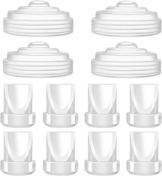 8-delig Onderdeelset voor Borstkolf - Compatibel met Momcozy M5 - Vervangende Membranen en Klepjes van Merkloos