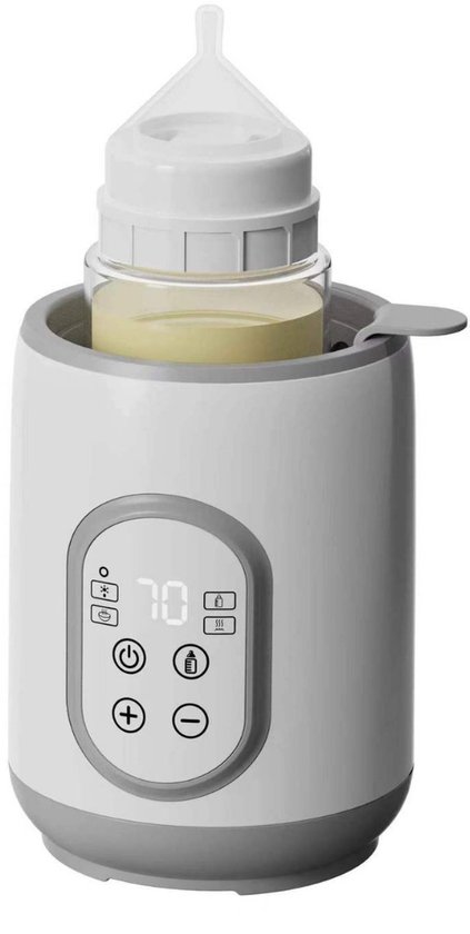 8-in-1 snelle fleswarmer, babyvoedselwarmer, draadloze fleswarmer met timer, automatisch uitschakelen, snelle verwarming en ontdooien van babyvoedsel, verwarming en