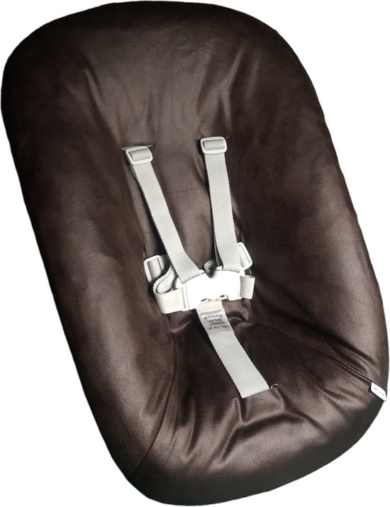 #84 newborn hoes, Chocolade bruin suéde look, Stokke Tripp Trapp. Ook geschikt voor Kidsmill Up. van Merkloos