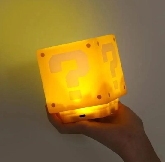 8Cm Super Mario Bros LED Vraagteken Baksteen Nachtlampje van Paladone