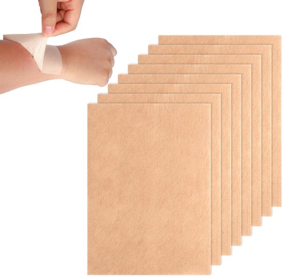 8st verbergpatches voor tatoeages - 125x8cm - waterdicht - zweetbestendig - Beige sticker voor littekens en moedervlekken - niet-geweven stof van Medrull