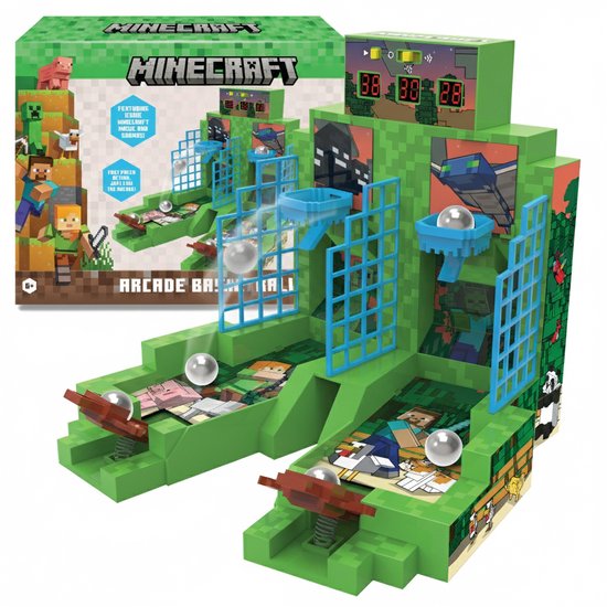 A Ambassador® Minecraft Basketball - Mini Basketbal spel- Arcade - Electronic - 2 spelers - Gezelschap - Automaat - Het grote sinterklaasboek 2025 van Ambassador