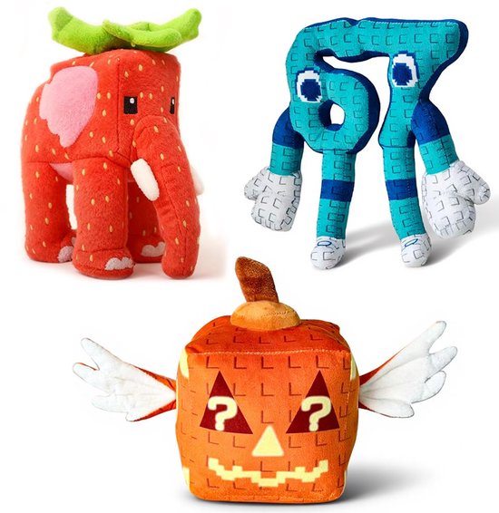 A Brainrot pluche dier, schattig Italiaans speelgoed, Tralalero haai, pluche grappig knuffeldier, cadeau voor fans, perfect zacht knuffeldier voor decoratie en verzameling, 3 stuks