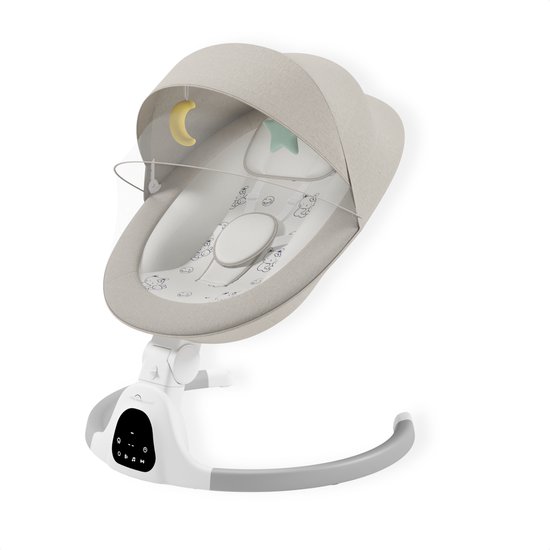 A Tiny Lovely Planet - Wipstoel - Babyschommelstoel - Elektrisch - Baby Swing - 3 Verstelbare Hoeken en 5 schommelstanden - Beige van A Tiny Lovely Planet