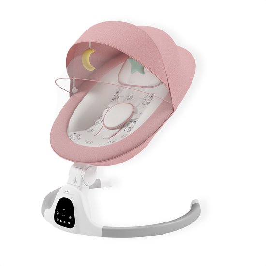 A Tiny Lovely Planet - Wipstoel - Babyschommelstoel - Elektrisch - Baby Swing - 3 Verstelbare Hoeken en 5 schommelstanden - Roze van A Tiny Lovely Planet