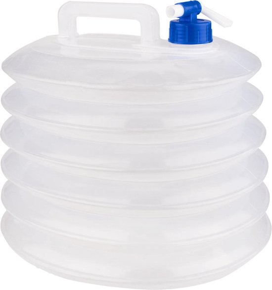 Abbey Camp Watercontainer - 15 Liter - Met Kraan - Transparant van Abbey Camp