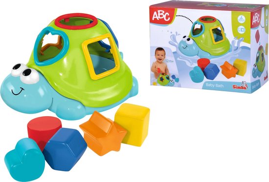 ABC - Drijvende schildpad met Vormen - 0 tot 36 maanden - Badspeelgoed van ABC