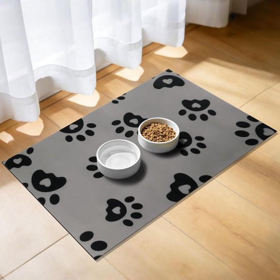Absorberende Voer Mat voor Honden en Katten 30x50cm, Waterdicht en Antislip, Vlekbestendig en Sneldrogend
