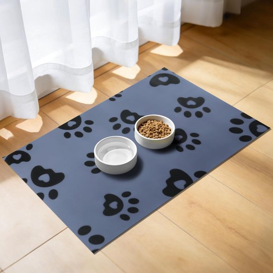 Absorberende Voer Mat voor Honden en Katten 40x60cm, Waterdicht en Antislip, Ideaal voor Eten en Drinkbakken, Vlekbestendig en Sneldrogend