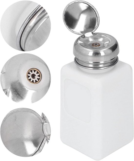Aceton Pomp Dispenser 200ml Pers Type Oplosmiddel Anti-statisch Vierkante Fles