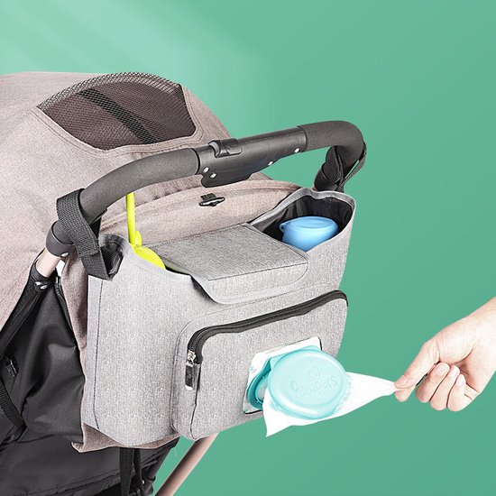 Achilles Oxford Fabric Kinderwagen organizer - Buggy tas Organizer - Wandelwagen organizer luiertas van Achilles®