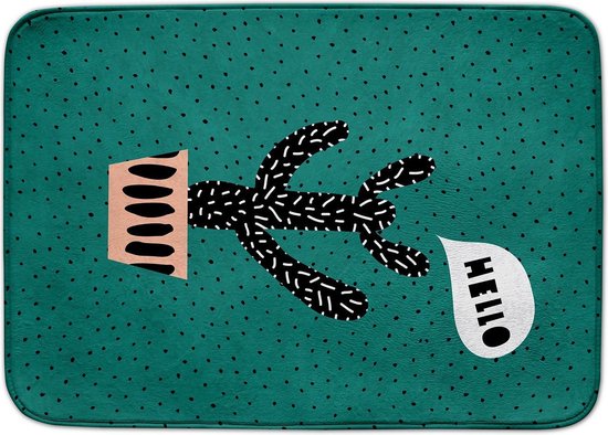 Achoka Speelkleed Cactus Decomat 100 X 150 Cm Groen van Achoka