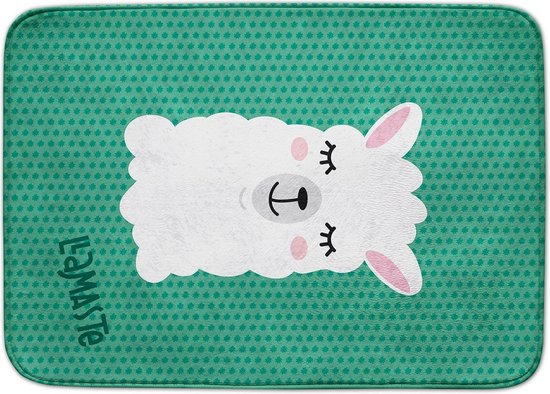 Achoka Speelkleed Lama Decomat 100 X 150 Cm Groen van Achoka