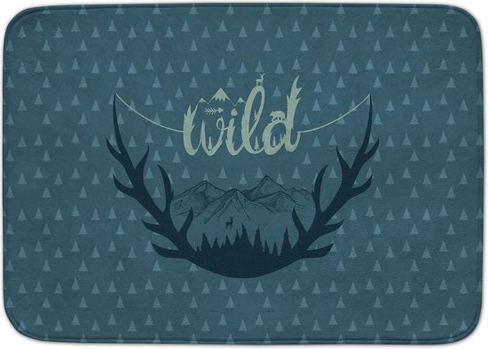 Achoka Speelkleed Wild Decomat 100 X 150 Cm Blauw van Achoka