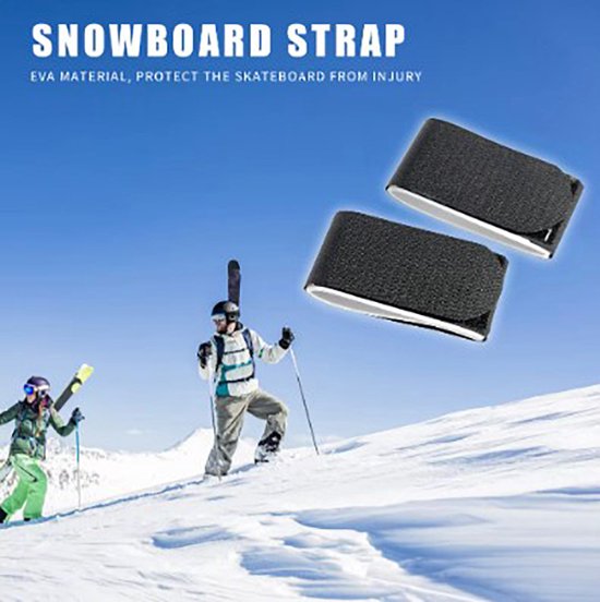 Actie4you® - Skiclips Set – Bescherming - Ski bandjes - Ski straps - ski binders- skibinder - ski clip - ski houder - skiclips - set van 2 bandjes van Actie4you®