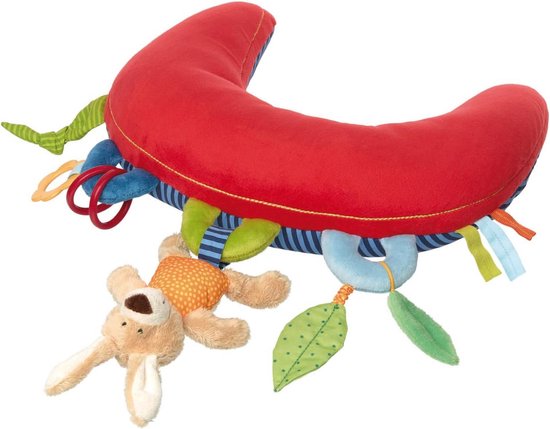Activiteit Speelkussen Eekhoorn voor Baby's - Meerkleurig Kussentje van 37x36x9 cm van Merkloos