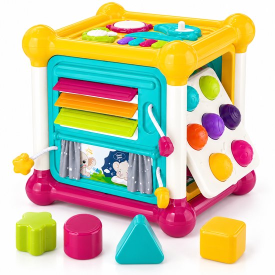 Activiteiten Kubus 6-in-1 - Baby Speelgoed vanaf 6 Maanden - Sensorisch Speelgoed - Speelgoed 1 Jaar van Goodway