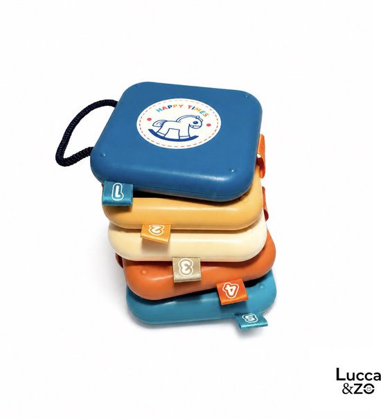 Activiteiten Kubus Opvouwbaar 7-in-1 – Montessori Speelgoed 18+ Maanden – Reisspeelgoed Baby & Peuter – Sensory & Motoriek Speelgoed – Educatief Busy Cube – Lucca & Zo®