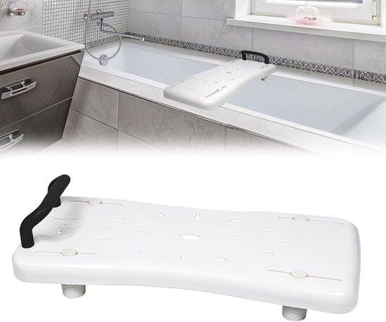ACXIN Badplank Badzitje Verstelbaar Badbord Zitplank - Voor Senioren Volwassenen - Tot 150kg - Zwart van Merkloos