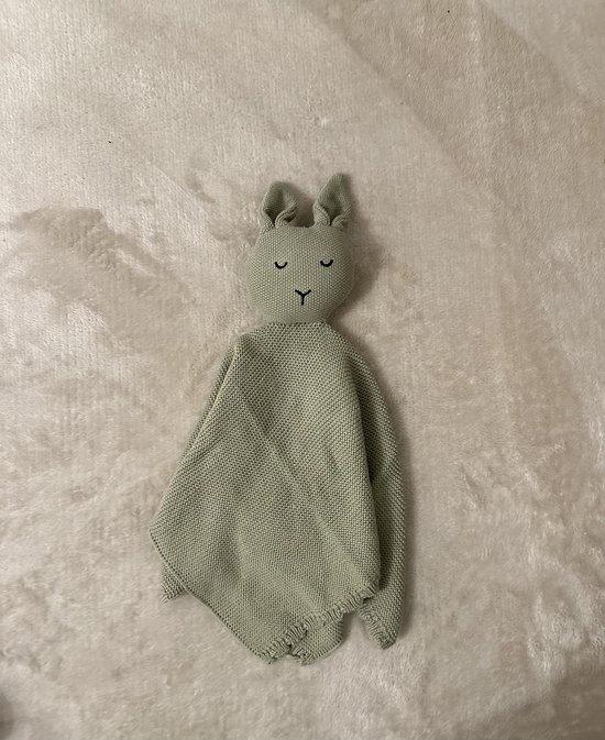 Adalletti - knuffeldoekje konijn - gebreid biologisch - Sage van Jollein