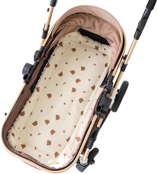 Ademend Verdict Kinderwagenkussen – Comfortabel Beschermend Pad voor Kleintjes（34*74cm） van Merkloos