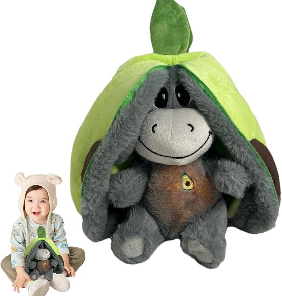 Ademende Slaapmaatje - Knuffel Zonder Batterijen - Kalmeren en Troosten - Realistische Ademhaling Beweging - 29x24x16cm - Groen