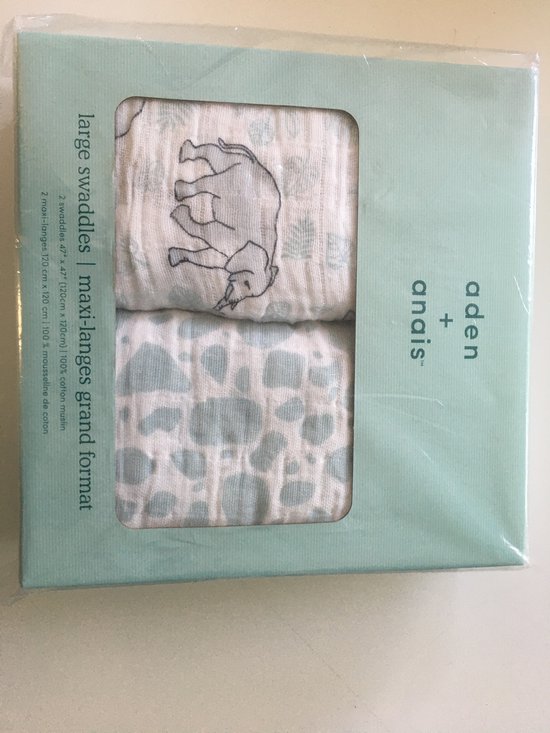 Aden + Anais classic swaddle 2 pack Jungle van Aden + Anais