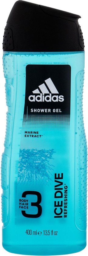 Adidas - Douchegel - Ice Dive - 3 in 1 - 400ml van Merkloos