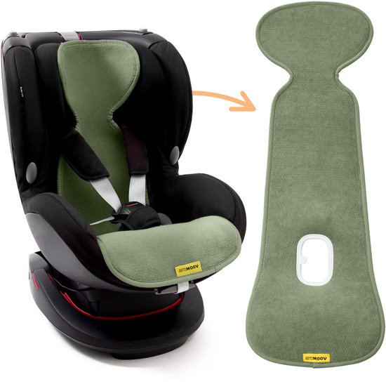AeroMoov Air Layer – Inlegkussen Autostoel – Ademend & Warmteregulerend - Groep 1 - Green Moss van AeroMoov