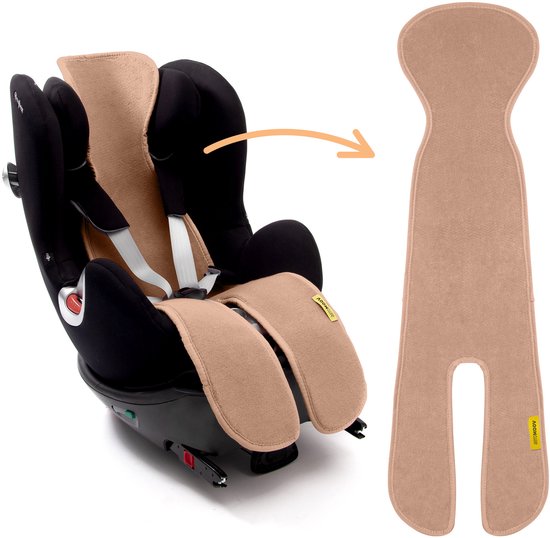 AeroMoov Air Layer – Inlegkussen Autostoel – Ademend & Warmteregulerend - Universeel - Groep 2/3 met beentjes - Tuscany