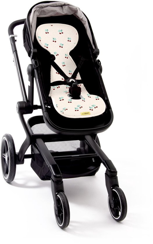 AeroMoov Air Layer – Inlegkussen Buggy – Ademend & Warmteregulerend - Universeel - Cherries