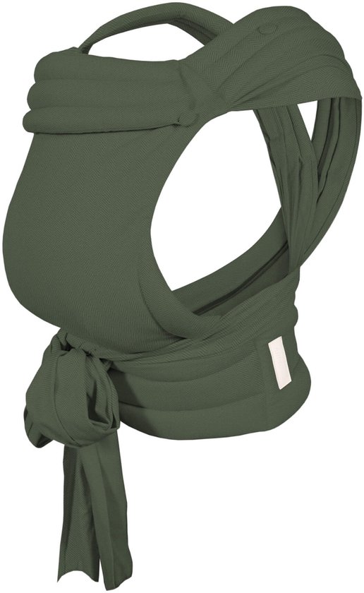 AeroMoov Ergonomische Half Buckle Draagzak - Babydrager - vanaf geboorte tot peuter (3,5-22 kg, 56-98 cm) - Chevron Moss