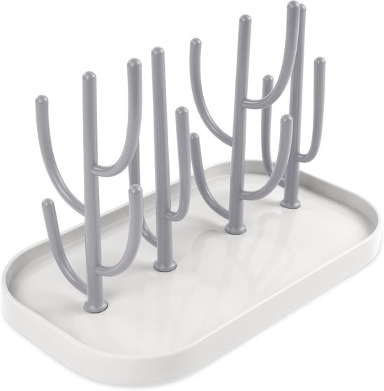 Afdruiprek voor babyflessen - Verwijderbaar bekerrek - Multifunctioneel droogrek voor flessen, spenen en bekers - Herbruikbaar babyflessenrek - 25,5*14,5*19cm
