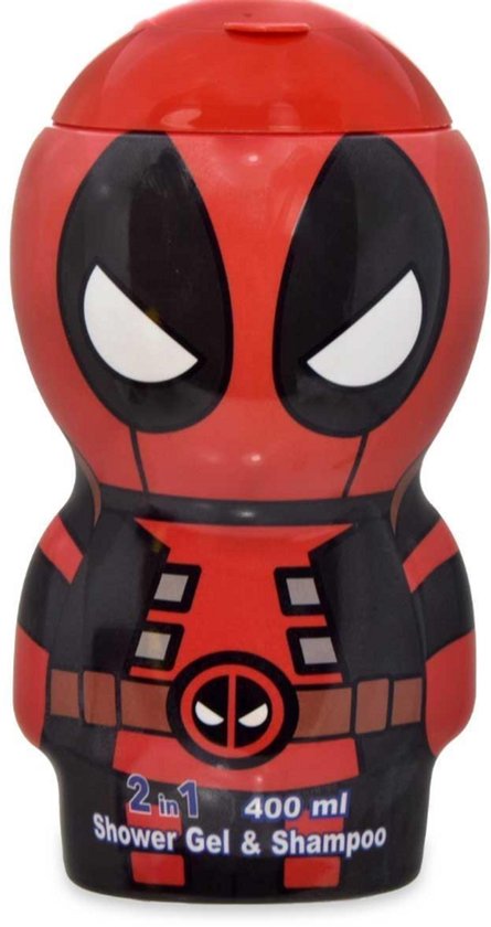 AIR-VAL Deadpool 2d douchegel & shampoo 400 ml - Marvel van Merkloos
