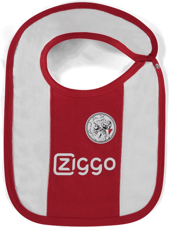 Ajax-baby slabbetje wit rood wit van Ajax