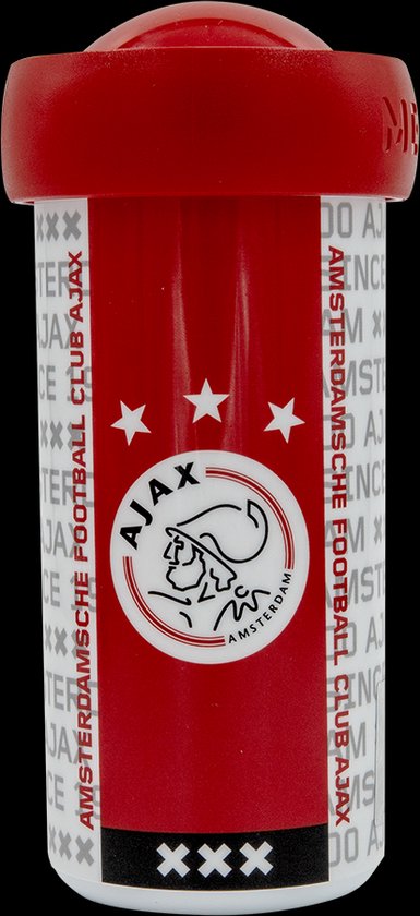 Ajax-schoolbeker wit/rood logo AFC Ajax van Ajax