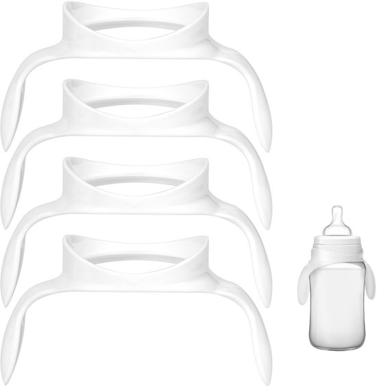 aladdien - Ergonomische Fleshandvatten - Geschikt voor Flessen - Set van 4 Stuks - Ideaal voor Philips Avent - Anti-Colic Flessen - Handige en Veili...